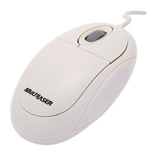 Mouse optico PS2-800 MULTILASER creme